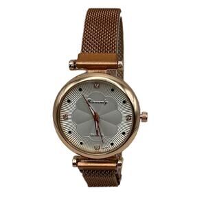 Rianndy Magnetic Mesh Band Wristwatch in Rose Gold